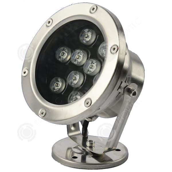 INN Simbassänglampa 9W undervattensljus poollampa rostfritt stål färgglad spotlight fontänbelysning pisci belysning