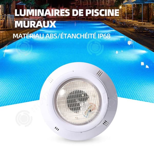 INN Simbassänglampa 150w 12v 3000k IP68 LED Simbassänglampa Utomhus Undervattenslandskap Fiskdammslampa Vattentät Vit C