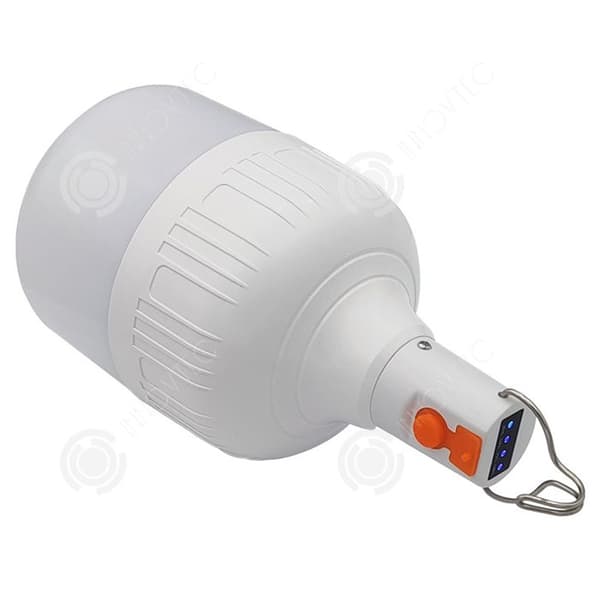 INN 100W glödlampa 2 st med 3 ljuslägen och krok super ljus bärbar glödlampa utomhus hängande uppladdningsbar glödlampa