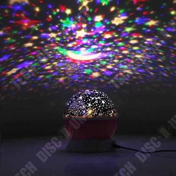 TD® projektionslampa Nattljus Baby Star projektionsljus Barn sänglampa med 360 graders LED för present