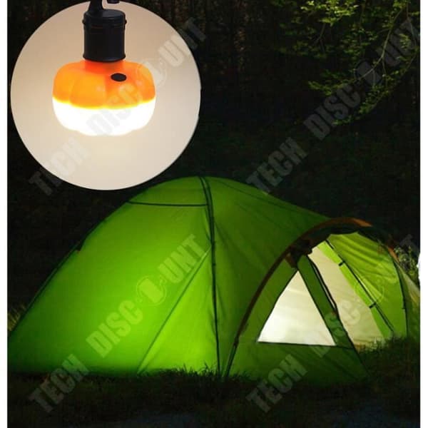 Hängande utomhuscampinglampa - TEKNISK RABATT - eta-6288 - LED-ljuskälla - Batteri - Orange