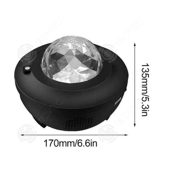 INN usb led bluetooth musik hav vatten låga mönster stjärnhimmel ljus projektor ljus scen laserljus nattljus