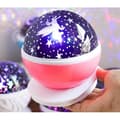 Miniatyrbild 4 av 4: INN Cool Roterande Nattljus Projektionslampa Stjärnhimmel Enhörning Barn Baby Sov Romantisk LED-lampa (Rosa)