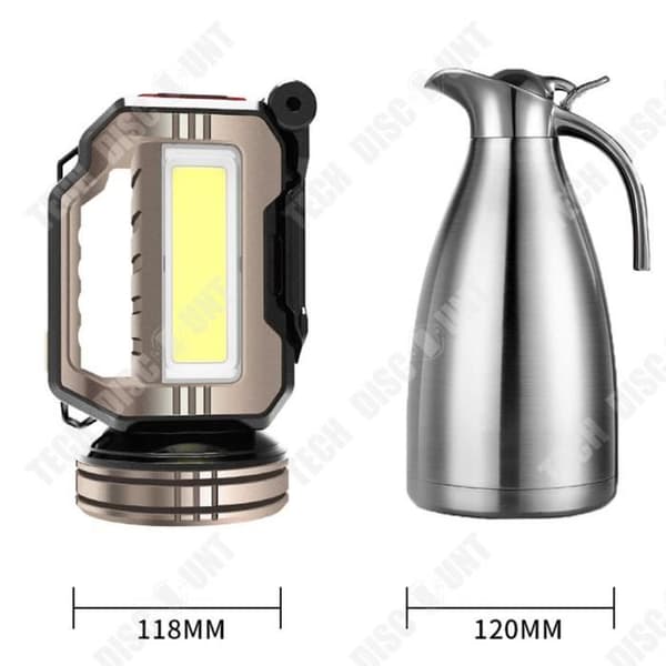 TD® Utomhusstrålkastare bärbar camping vandring långdistansbestrålning storkaliber halo starkt ljus laddning bärbar lampa