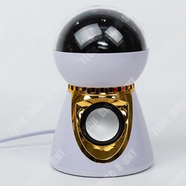 TD® Guld LED Bluetooth Musik Ljus Stjärna Snowman World Cup Färgglad Magic Ball Scenljus Blinkande ljus