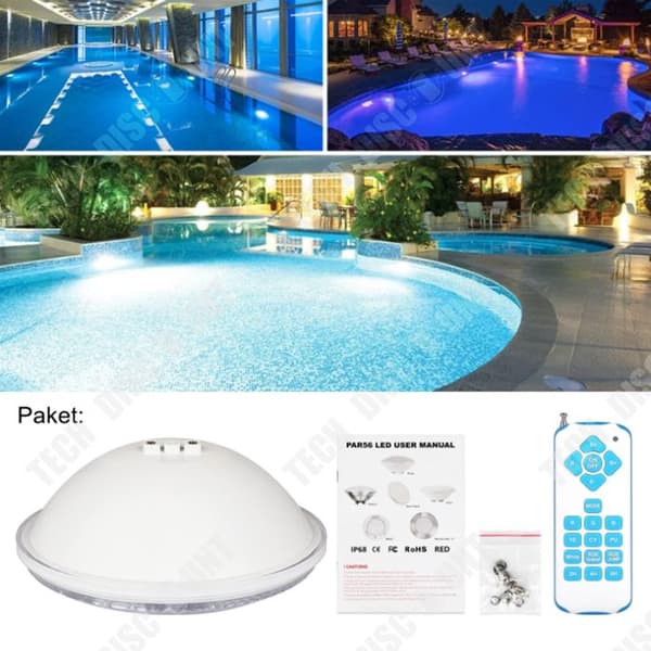 TD® LED poolbelysning PAR56 Vattentät IP68 Simbassängstrålkastare Simbassängsbelysning Poolbelysning Simbassängstrålkastare