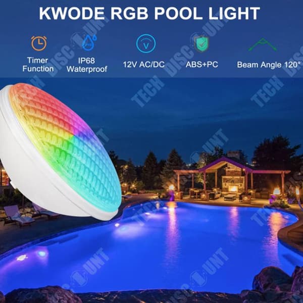 TD® LED poolbelysning PAR56 Vattentät IP68 Simbassängstrålkastare Simbassängsbelysning Poolbelysning Simbassängstrålkastare