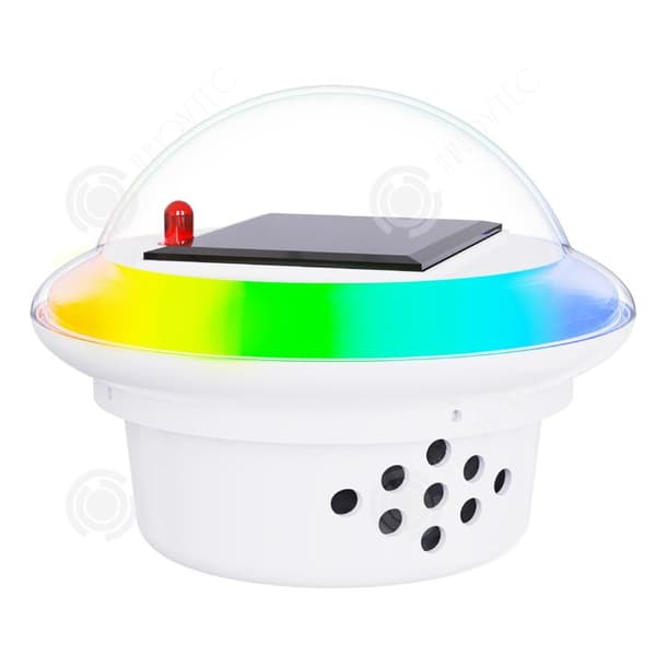 INN Lumière pool 1 PCS 76x100mm 10w solpanel LED med fjärrkontroll för färgändring kreativ flytande ljus i e