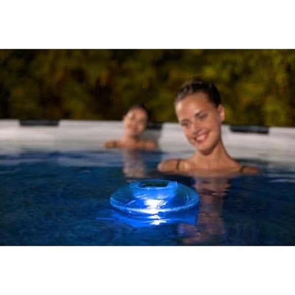 Solarlampa - BESTWAY - 18 cm - Uppladdningsbar - 8H autonomi - Flerfärgad LED