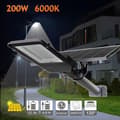 Miniatyrbild 5 av 6: JANDEI - Solar gatubelysning 2500 Lumen 200W 6000K 25W litiumjon justerbar utomhuspanel