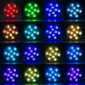 Pikkukuva 5 / 5: 10 LED-Sukellusvaloa vedenalaiseen valoon, 24-näppäiminen kaukosäädin uima-altaalle, sukellusvalo kaloille ja akvaarioille
