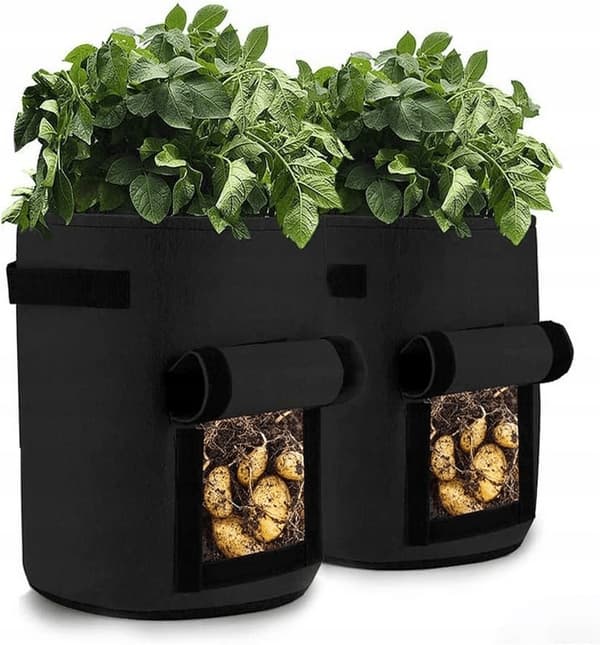 4x Øko filtpose til kartoffelplantning og dyrkningspotte 35x30cm