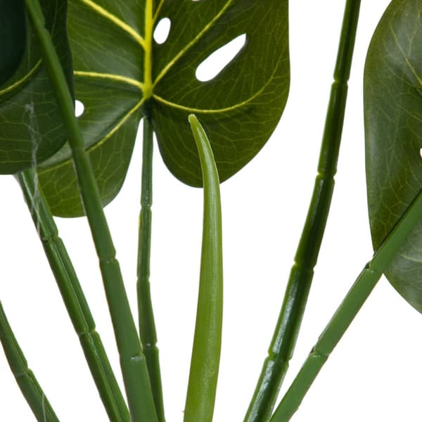 Kunstig plante | TROPISK ZONE | monstera i en sort gryde | 75 cm | 882024