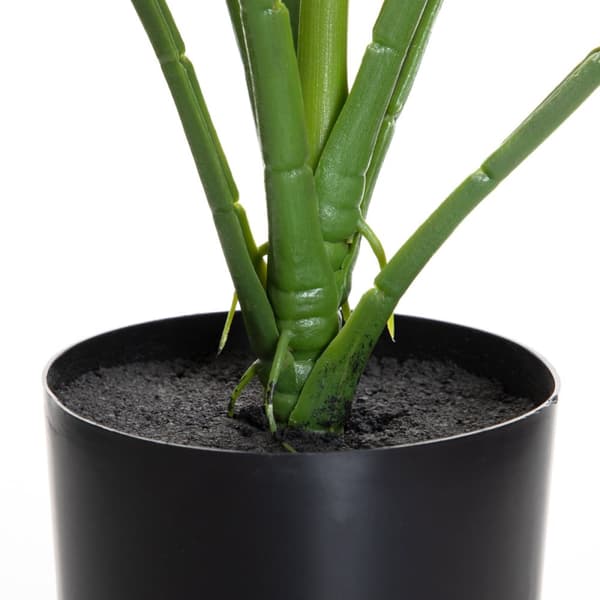 Kunstig plante | TROPISK ZONE | monstera i en sort gryde | 75 cm | 882024