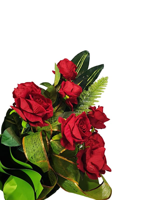 BEGRAVNINGSKNAPP BLOMMOR TILL GRUSBUKETT TILL EN VAS