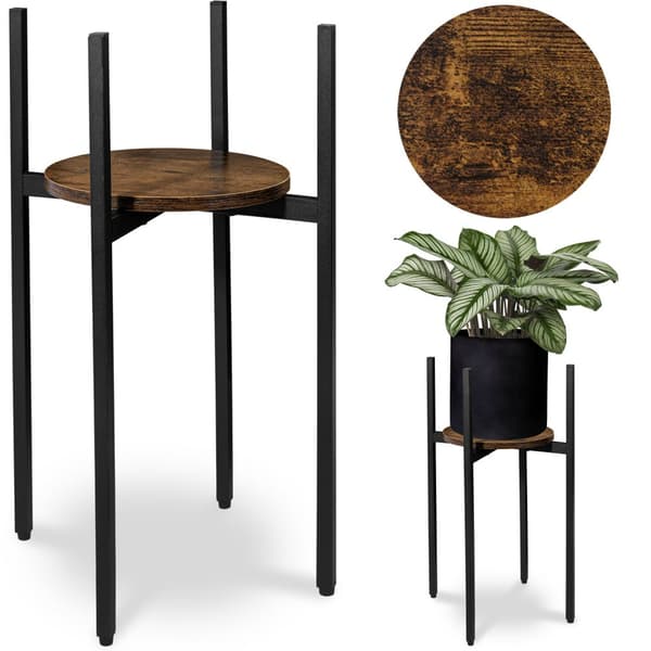 Torre Rustik hems stående blomsterstativ, 60 cm, sort