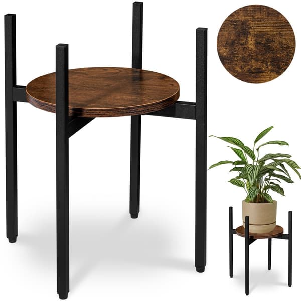 Torre Rustic parvi seisova kukkateline, 40 cm, musta