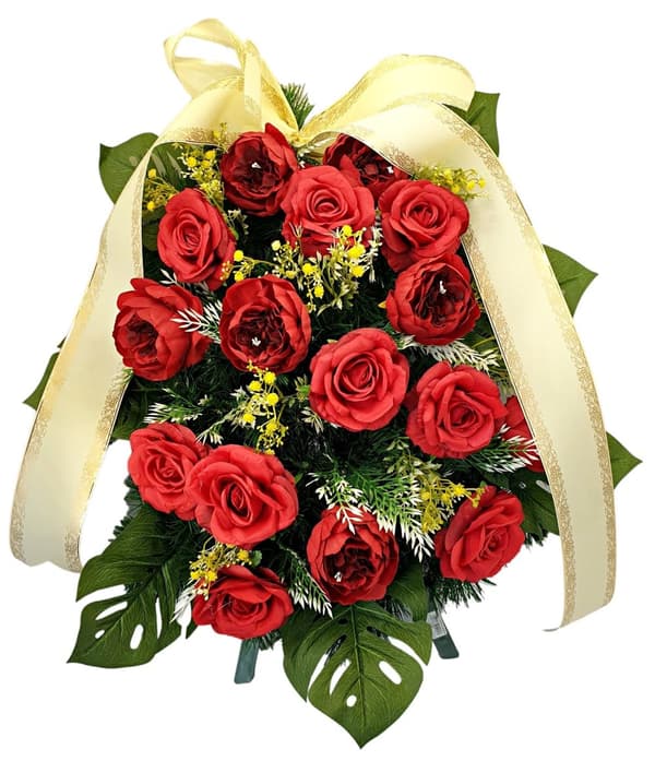 KRANS TILL BEGRAVNINGSBLOMMOR TILL GRAVEN