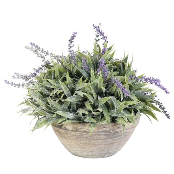 Lavendel i en antik lerkrukke 35 cm - Provence Style Dekoration