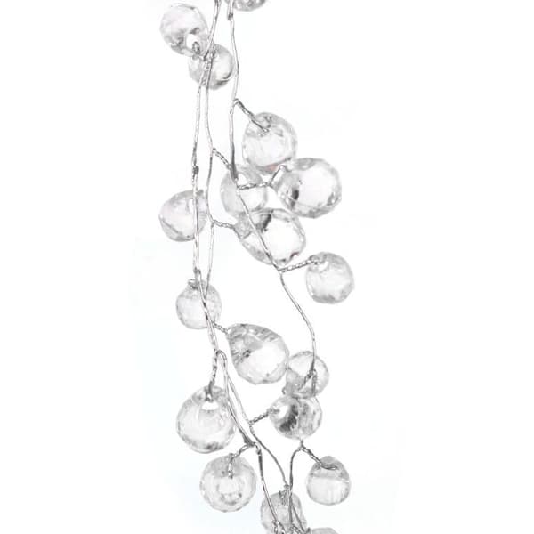 DEKORATIVT SILVERHÄNGE MED KRISTALLER 30 CM