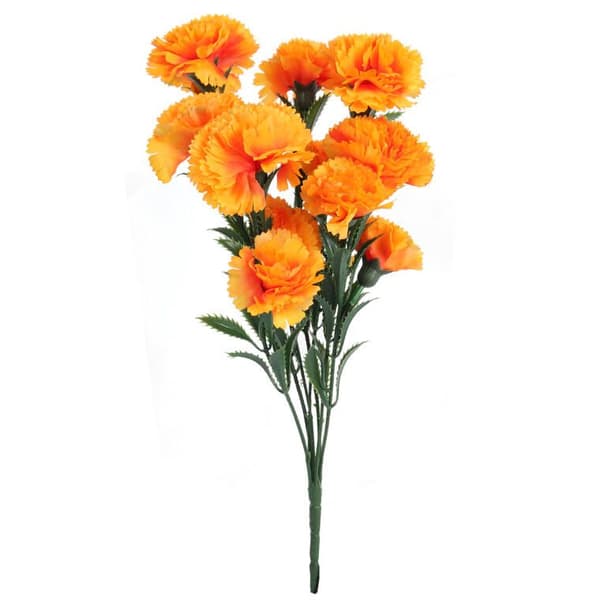 UDSKÆRER BUKET 15 BLOMSTER 42 CM ORANGE FARVE