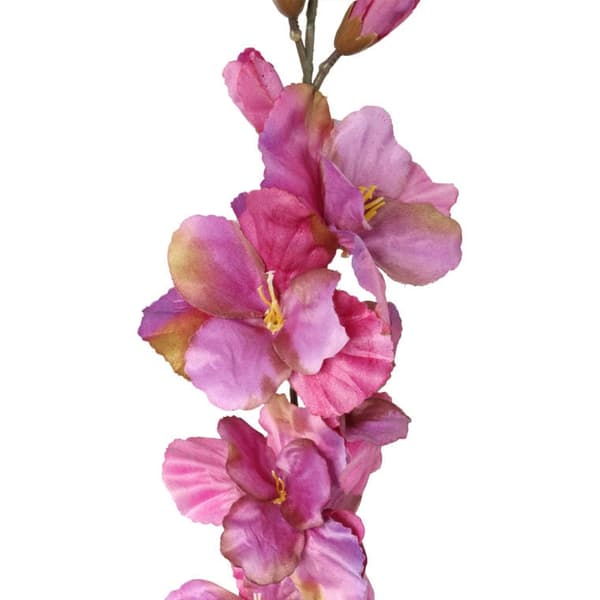 Lyserød kunstig Gladiola-blomst, 70 cm lang, i efterårsnuancer