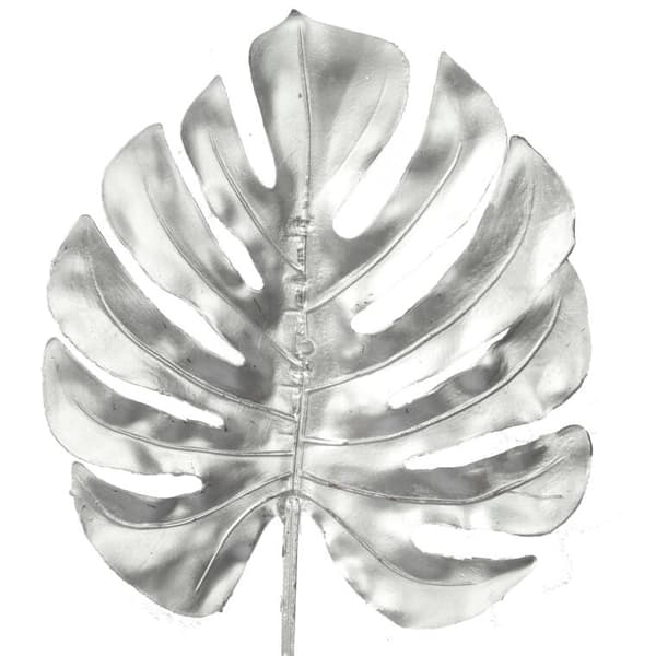 Konstgjord filodendrongren 69 cm, Silver