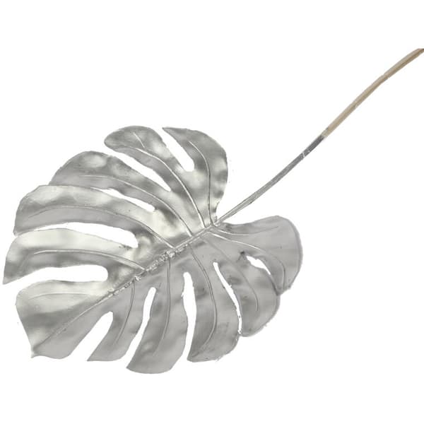 Konstgjord filodendrongren 69 cm, Silver