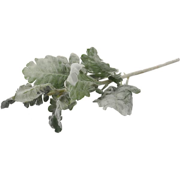 Kvist av konstgjorda mossiga löv 45 cm grön