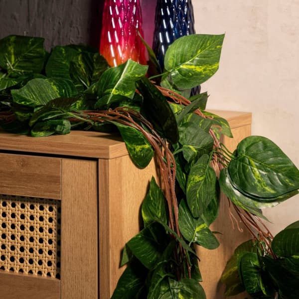 Kunstig bladguirlande | GRØN | epipremnum | 240 cm | 879079