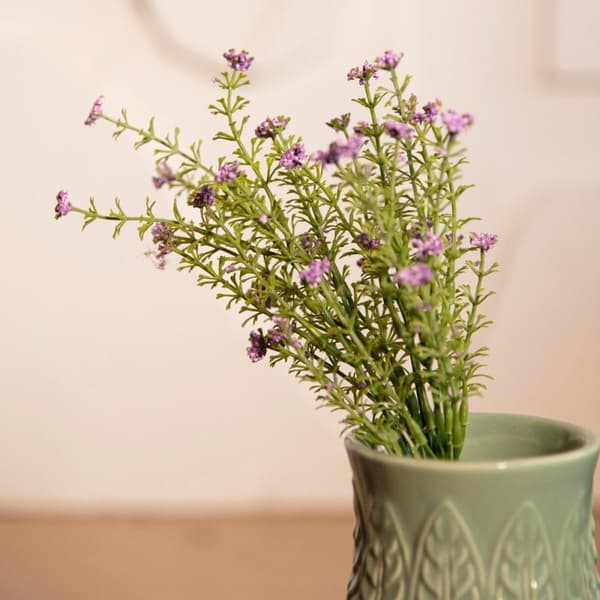 Kunstig gren | FERNA | bregne med blomster | 33 cm | 875941