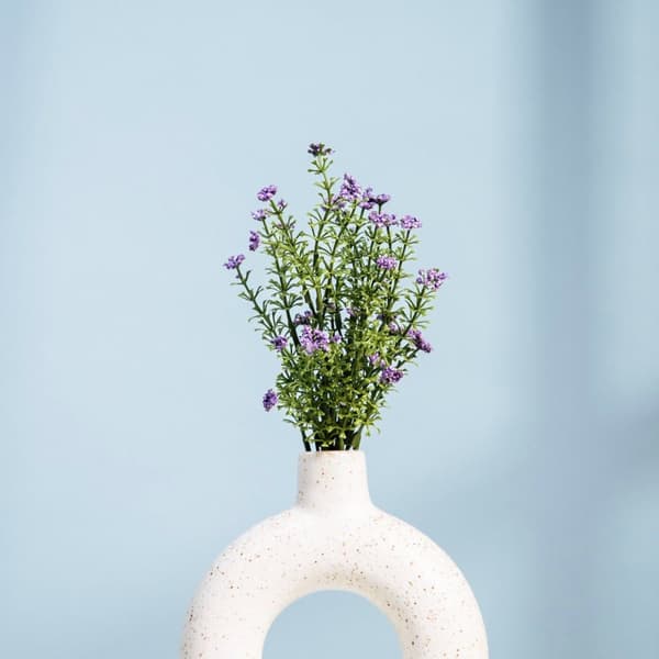 Kunstig gren | FERNA | bregne med blomster | 33 cm | 875941