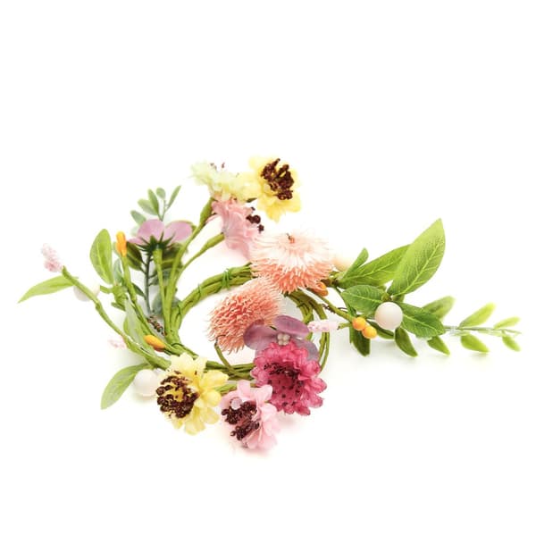 Krans | FLOS | med farverige blomster | 15x15x3cm | 884837