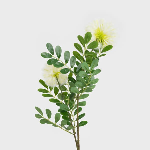 Kunstig gren | FREESIA | hvid rund | 88 cm | 739026