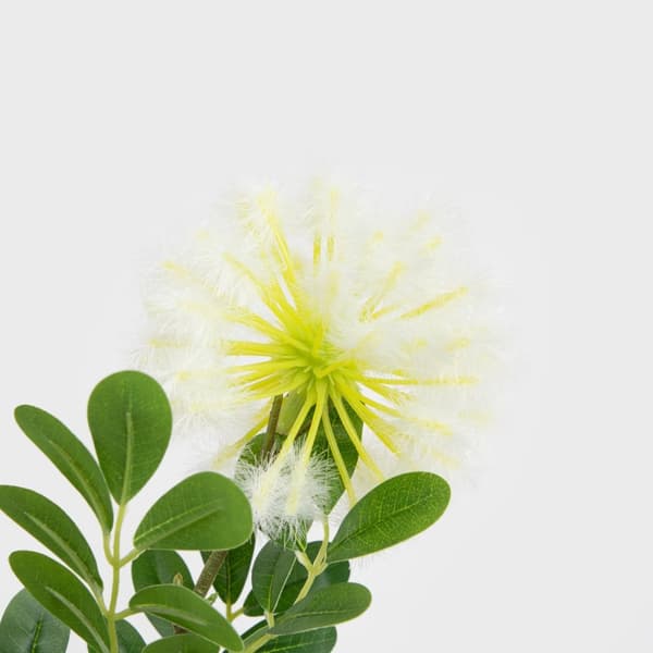 Kunstig gren | FREESIA | hvid rund | 88 cm | 739026