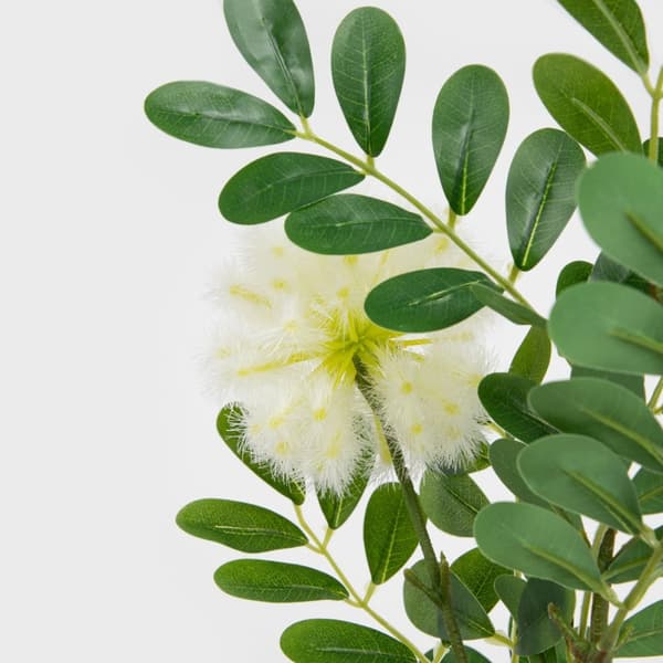 Kunstig gren | FREESIA | hvid rund | 88 cm | 739026
