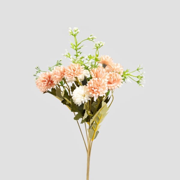 Konstgjord gren VERBEN med blommor rosa 35 cm