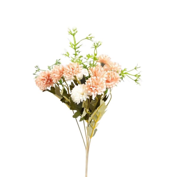 Konstgjord gren VERBEN med blommor rosa 35 cm