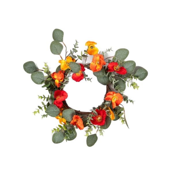 Krans | ALAST | med koralblomster | 39 cm | 734335