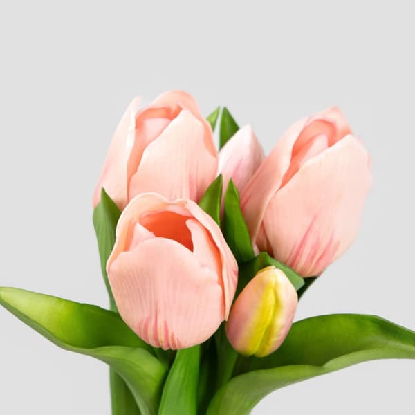 Bukett blommor | LITEN | rosa tulpaner | 31 cm | 736605