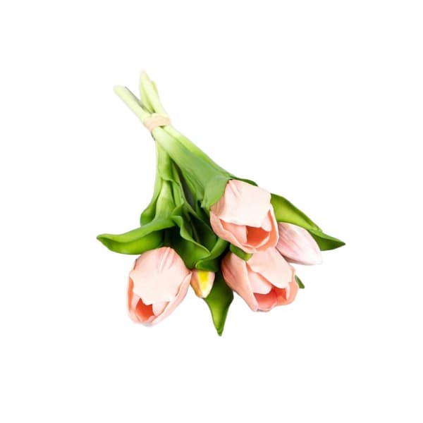 Bukett blommor | LITEN | rosa tulpaner | 31 cm | 736605