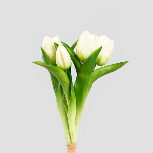 Buket blomster | LITEN | hvide tulipaner | 31 cm | 736629