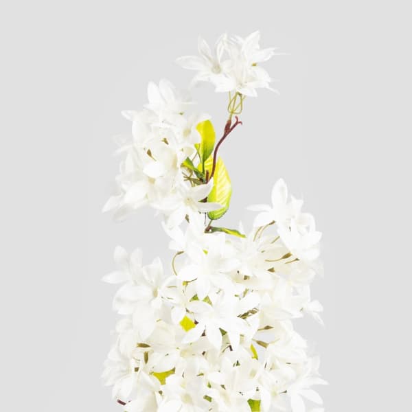 Kunstig gren | MINDRA | hvide blomster | 100 cm | 744761