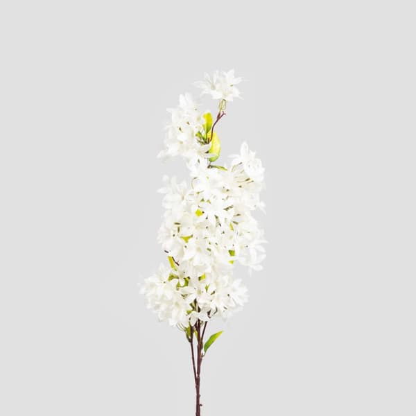 Kunstig gren | MINDRA | hvide blomster | 100 cm | 744761
