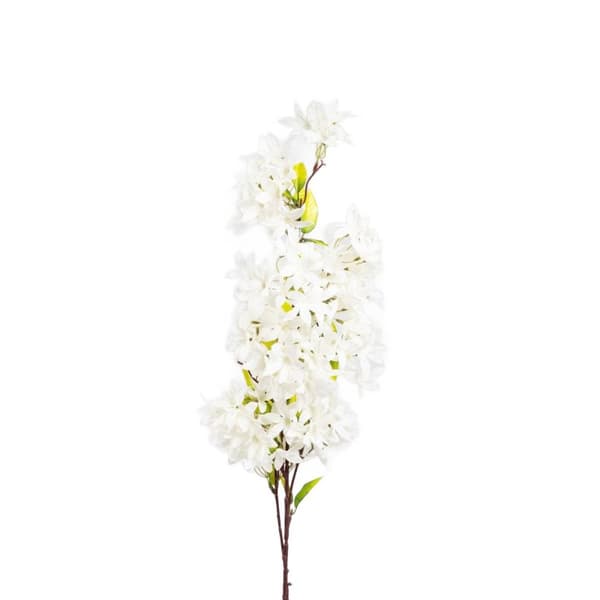 Kunstig gren | MINDRA | hvide blomster | 100 cm | 744761