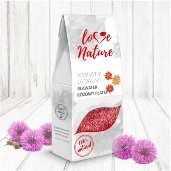 Lyserøde kornblomstblade 10 g