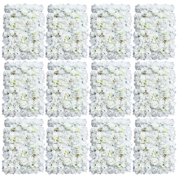 Konstgjorda Blomväggspaneler, Silkesmaterial, 60 x 40 cm,12ST