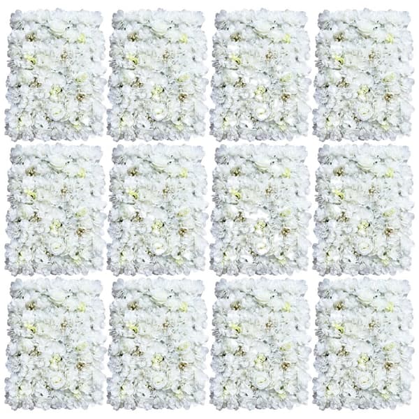 Konstgjorda Blomväggspaneler, Silkesmaterial, 60 x 40 cm,12ST