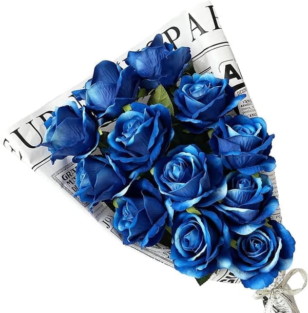 OBOSOE 10-pack Konstgjorda Rosor - Livsäkta Silkesblommor till Bröllop & Hemdekoration