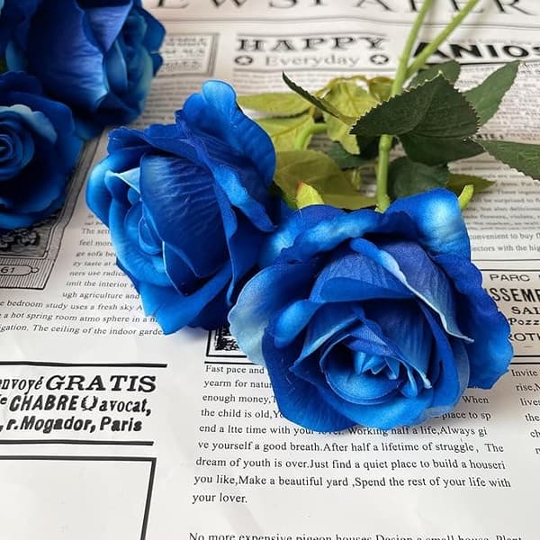 OBOSOE 10-pack Konstgjorda Rosor - Livsäkta Silkesblommor till Bröllop & Hemdekoration